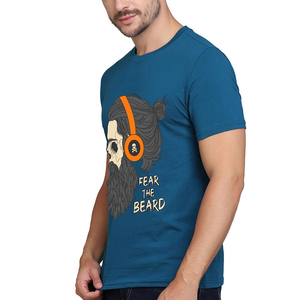 T-shirts décontractés pour hommes en coton 100% personnalisés, dernière conception, impression sérigraphique, haute qualité, anti-boulochage, 180g, coupe ample – Vente en gros fabricant - Product Image 3