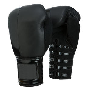 Nouveaux gants de boxe en cuir PU pour adultes, couleur noir-rouge thaïlandais, tendance, pour l'entraînement aux arts martiaux, 10 oz, gants MMA, logo OEM - Product Image 2