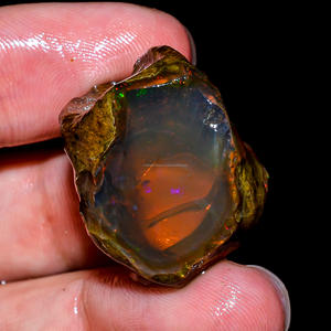 Gorgeous AAA Grade 100% Natural Welo Fire Ethiopian <b>Opal</b> Oil Rough Loose Gemstone for DIY Jewelry Making Third Party Certified - Product Image 2