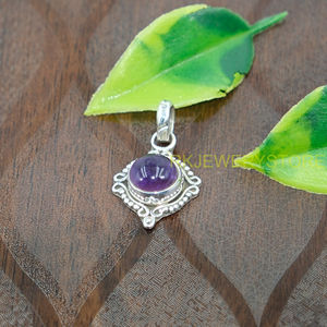Natural Purple <b>Amethyst</b> Gemstone <b>Pendant</b> 925 Sterling Silver <b>Pendant</b> Purple Stone <b>Pendant</b> Handmade Design <b>Pendant</b> Christmas Gift - Product Image 6
