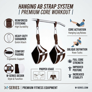 Correas AB para Fitness con Cinta de Nylon Resistente, Soporte Cómodo para Codos, para Entrenamiento Abdominal y Ejercicios con Barra de Dominadas - Product Image 3