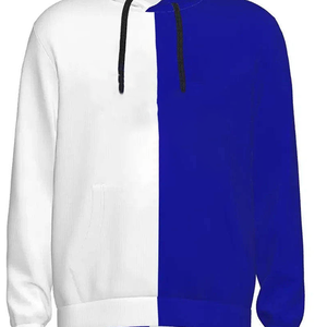 Sweat-shirts B2B personnalisables avec logos bleus et blancs pour sororités et fraternités, en molleton de coton, décontractés, pour l'automne, coupe classique, avec poches - Product Image 6
