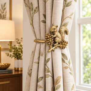 Premium Gold Metal Squirrel <b>Curtain</b> <b>Holdback</b> for Luxury Living Room Bedroom Hotel Window Decor Wholesale Supplier - Product Image 2