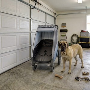 Remorque de vélo pour chien et poussette pour animaux de compagnie KS-6200 3 en 1 en alliage d'aluminium avec suspension indépendante, pneus de 20 pouces - Légère et facile à plier - Product Image 1