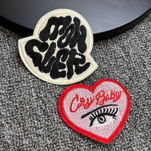 Customized Design Eco-Friendly Chenille Fabric Embroidery Patch Cartoon Theme Iron-On <b>Badge</b> for Kids Clothing Bags School - Product Image 5