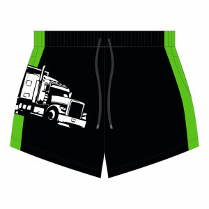 Shorts de Rugby Personalizados de Fábrica al Por Mayor, 100% Poliéster, Dos Tonos, con Bolsillo, para Mujer, OEM - Product Image 3