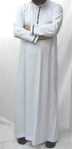 Thobe islamique sur mesure pour hommes, vêtements islamiques grande taille, Jubba pour enfants et adultes, ensemble familial assorti de thobes islamiques pour hommes - Product Image 6