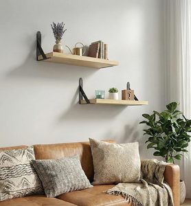 Étagère murale en bois, articles de décoration pour la maison, étagère murale pour livres, étagères pour la décoration du salon, de la cuisine et de la chambre - Product Image 1