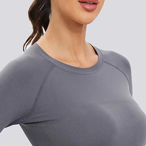 Camiseta de Compresión de Manga Larga para Mujer, Personalizada, para Gimnasio, Ropa Deportiva Activa, en Oferta - Product Image 5