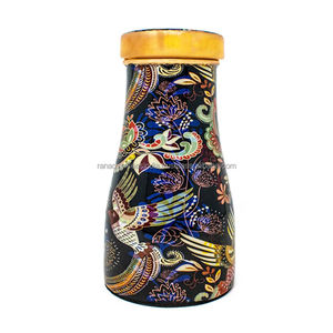 Alta demanda esmalte impreso Ayurveda beneficios para la salud tarro de agua de cobre y jarra para dormitorio en diseño y tamaño personalizados - Product Image 6