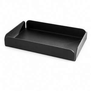 Bandeja de Servir Rectangular Minimalista Negra de Plástico, Diseño Sólido Negro, Platos y Vajilla - Product Image 1
