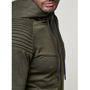 Men's Solid Black <b>Tracksuit</b> Set Full Sleeve Hooded Zipper Sweatshirt Side Pockets Regular Fit Sporty Summer Wear 2 1 Design - Product Image 5