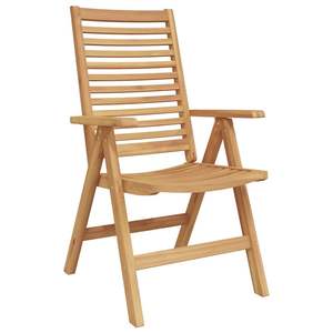 2 chaises de jardin en bois d'acacia massif, 52 x 64,5 x 108 cm, couleur marron - Product Image 4