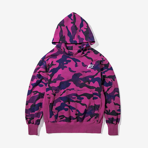 Sudadera con Capucha Personalizada OEM, Diseño Camuflaje Azul, Estilo Urbano, Algodón Grueso, Hombros Caídos, Corte Holgado, Ropa Casual, Estilo Americano - Product Image 3