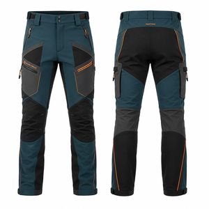 Pantalones de Caza para Hombre, de Poliéster Soft Shell, Impermeables, Transpirables, Resistentes al Viento, con Bloques de Color, para Otoño/Invierno/Primavera - Product Image 1
