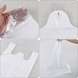 ถุงพลาสติกใสแบบเสื้อยืดสำหรับใส่ของชำ ถุงพลาสติกสำหรับใส่สินค้ากลับบ้าน - Product Image 6