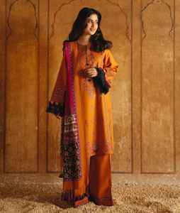 Nouveautés Vêtements d'été en promotion : Salwar Kameez pakistanais 3 pièces, best-seller, en tissu lawn non coupé, infroissable, séchage rapide, coupe ample - Product Image 6