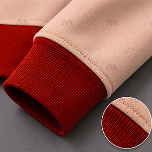 Survêtement sportif pour homme à manches longues, col roulé, en polyester et coton respirant, coupe classique, avec poches latérales et fermeture éclair - Product Image 5
