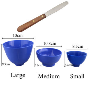 Tazón de Silicona Ecológico para Laboratorio Dental con Espátula para Mezclar Alginato, Juego de Herramientas Flexibles para Mezclar Yeso, Diseño Ergonómico - Product Image 1