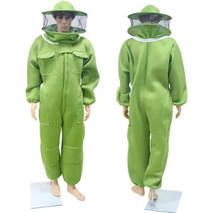 Combinaison d'apiculteur en maille ultra-ventilée, à trois couches, résistante aux piqûres ; combinaison d'apiculture, costume d'apiculteur complet avec voile de protection. - Product Image 1