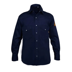 Wholesale <b>Men's</b> Western Fire Resistant FR Welding Clothing Work <b>Overalls</b> with Safety Workwear Features Fire Resistant Shirt - Product Image 5