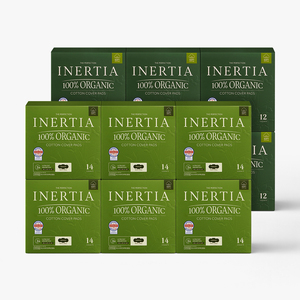 กางเกงในอนามัยแบบใช้แล้วทิ้ง INERTIA ผ้าฝ้ายออร์แกนิค ซึมซับดีเยี่ยม สำหรับกลางคืน ขนาดกลาง เย็บสองชั้น ป้องกันการรั่วซึม - Product Image 3