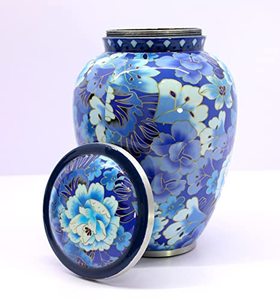 Elegant Royal Brass Adult Cremation Funeral Memorial Urn <b>Ash</b> <b>Keepsake</b> Holder Featuring Secure Decorative Threaded Closure - Product Image 5
