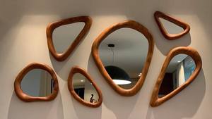 Custom Solid Wood <b>Frame</b> Mirror Personalized Wooden Wall Mirror for Home Decor Hotel Apartment OEM ODM Available - Product Image 5
