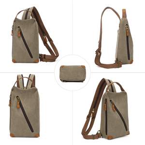 Bolso tipo bandolera de estilo táctico – Mochila de tela resistente para pecho y hombro - Product Image 6