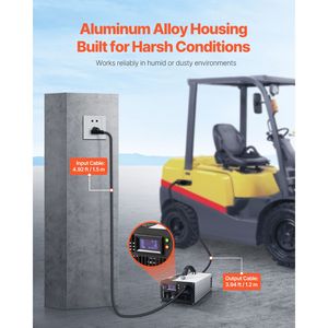 Chargeur de batterie intelligent entièrement automatique pour chariot élévateur 36V 30A, chargeur de veille 24V avec prise Anderson 15A en entrée et 50A en sortie - Product Image 5