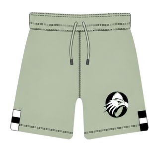 Conjunto de Pantalones Cortos y Camiseta de Rugby Verde Salvia Claro y Negro, Manga Corta, Cuello Redondo, Uniforme de Equipo a Rayas, Personalizado, Transpirable, para Entrenamiento - Product Image 5