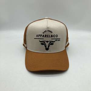 Gorra Trucker Personalizada al por Mayor de 5 Paneles con Corona Estructurada de Perfil Alto y Malla a Rayas, Gorras Trucker con 2 Rayas Laterales del País Australia - Product Image 4