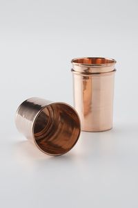 Copper glasses premium stylish serving <b>cups</b> metal tumblers for water juice cocktail use durable <b>reusable</b> kitchen drinkware - Product Image 4