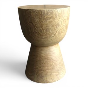 Solid Wooden Stool Side <b>Table</b> Modern Teak Accent Pedestal Round <b>End</b> <b>Table</b> Living Room Furniture Wooden Plant Stand Stool Block - Product Image 4