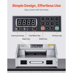 300W Heavy Duty Electric <b>Paper</b> <b>Cutter</b> Machine <b>Guillotine</b> Trimmer Casters Infrared Function 11.8/330mm Cutting Width 1.5/38mm - Product Image 3