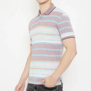 Summer 66% Cotton Embroidery OEM Service Custom High Quality Solid Knitted Quick Dry Front for Shirt Leisure Holiday Shirts - Product Image 4