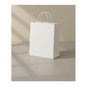 Sacs en papier kraft durables personnalisés avec poignées en corde de coton biodégradable, respectueux de l'environnement, pour le stockage des aliments, design et couleurs personnalisées - Product Image 1