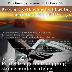 ฟิล์มป้องกันไฟหน้าขนาดเล็ก PPF ตัดโดยรถยนต์รุ่นผลิตในประเทศญี่ปุ่นเพื่อความครอบคลุมของไฟรถยนต์ที่ดีที่สุด - Product Image 4