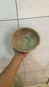 Ensaladera de madera de mango puro para desayuno y cena con fruta natural hecha a mano y cuenco de madera para ensalada de SANIYA HANDICRAFT - Product Image 5