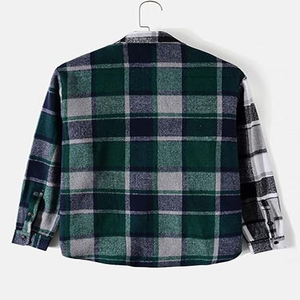 Nueva Camisa de Franela Casual de Verano con Botones, Estilo Personalizado con Logotipo, Corte Cuadrado, Manga Larga, 100% Algodón, Transpirable, de Secado Rápido, con Botones de Cuerno - Product Image 3