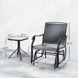 Sedie a dondolo da giardino per patio - Nessuna spedizione nei fine settimana - Product Image 6
