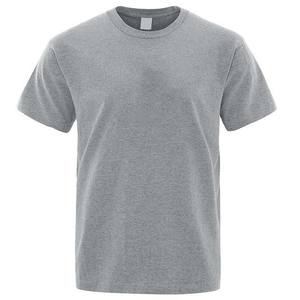 T-shirt Homme Uni de Haute Qualité, Col Rond, Coton Respirant, Manches Courtes, Style Décontracté, Idéal Été, T-shirts Homme Tendance - Product Image 2