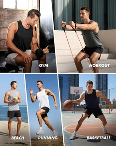 Débardeur ample pour hommes, sans manches, respirant, pour l'été, la gym, l'entraînement, la course, le fitness, vêtements de sport décontractés - Product Image 3