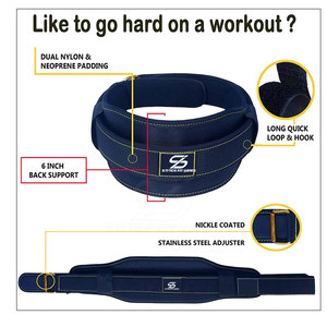 High Quality Gym Belt Custom Logo <b>Back</b> <b>Support</b> Fitness Bodybuilding Weight Lifting Belt Cowhide Leather Belt - Product Image 2