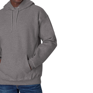 Sudadera con Capucha para Hombre, Color Sólido, Corte Regular, Felpa de Algodón, Informal, para Otoño, con Bolsillo Delantero y Capucha con Cordón Ajustable - Product Image 2