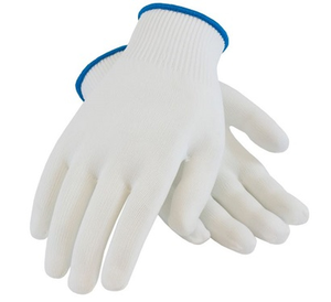 White Leather <b>gloves</b> wrist length breathable plain style soft comfortable reusable washable formal daily wear lightweight unisex - Product Image 5