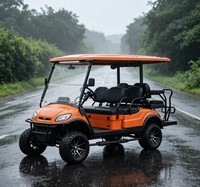 Carrito de Golf Eléctrico A617.4+2G de 6 Plazas, para Recogida y Entrega de Huéspedes en Campamentos Vacacionales