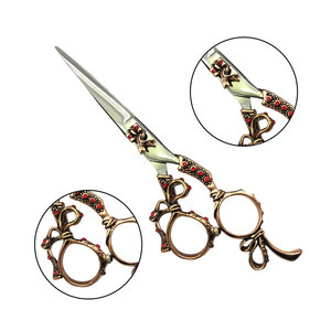 Ciseaux de barbier en acier inoxydable de marque privée, outils de coupe de cheveux durables de haute qualité, vente chaude, fabriqués en usine - Product Image 1