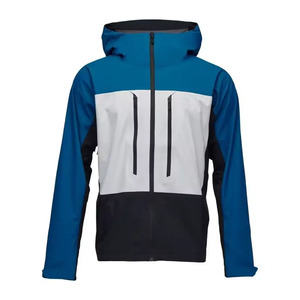 Veste de pluie imperméable pour homme, coupe-vent, avec capuche et fermeture éclair quart de tour, par Dress Sports - Product Image 1