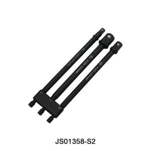 Jeu d'adaptateurs de douilles à chocs longs à tige hexagonale 1/4" Cr-V, 3 pièces, avec étui rigide - Product Image 2